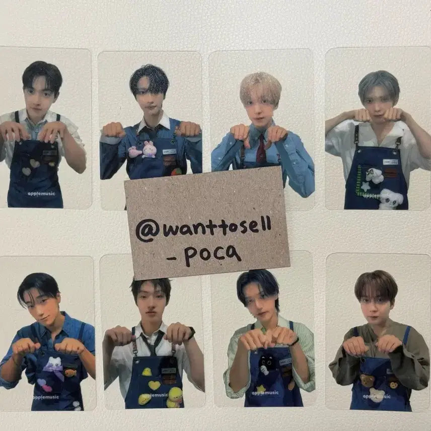 [BUNJANG] ATEEZ ATEEZOOrista Juri Star Double-Sided Photocard Set + Hologram Photocard Set / 에이티즈 ATEEZ 애플뮤직 ATEEZOOrista 주리스타 양면4set+히퍼1set