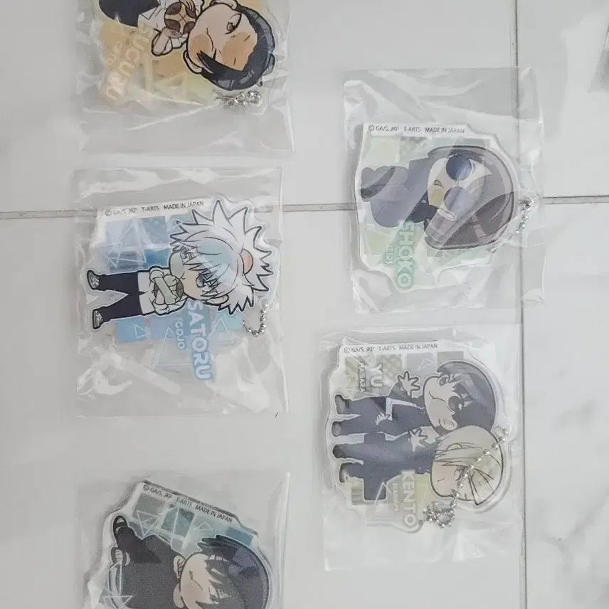 [BUNJANG] Jujutsu Kaisen SD Kaigyoku Okketsu Acrylic Keyring 5 Types Bundle Set / 일괄) 주술회전 SD회옥옥절 아크릴 키링 5종 세트