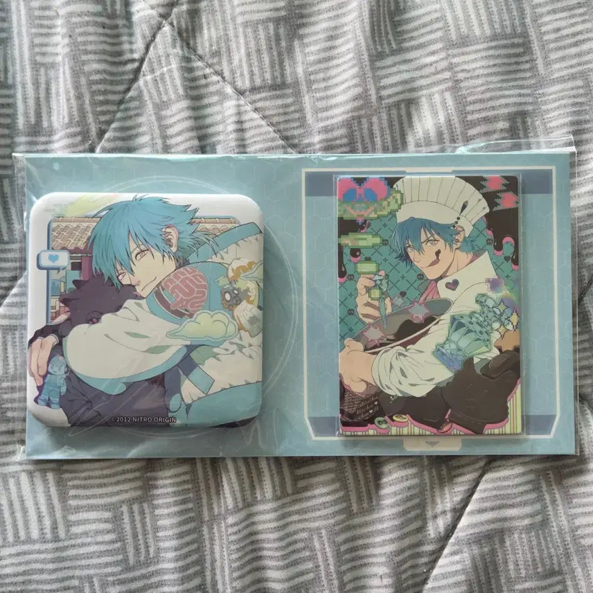 [BUNJANG] DRAMAtical Murder Aoba Can Badge &amp; Card Set / dmmd 드라마티컬 머더 캔뱃지