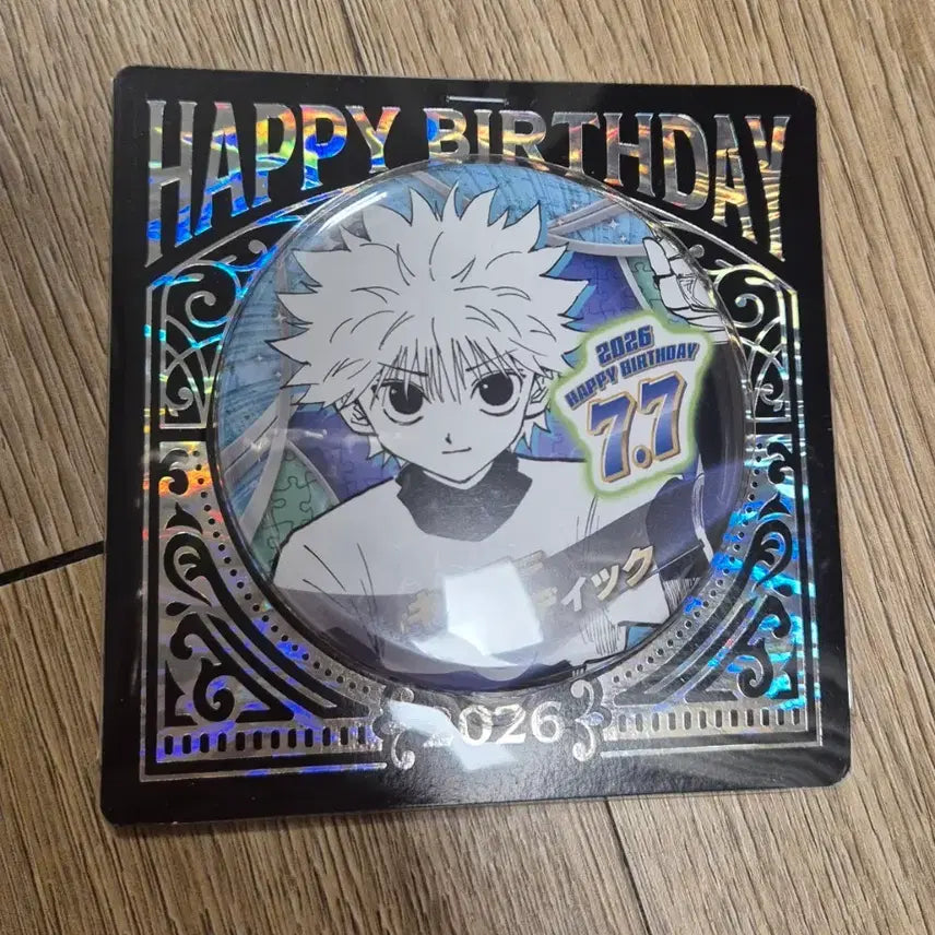 [BUNJANG] Hunter x Hunter Killua Birthday Can Badge (Sealed) / 헌터헌터 키르아 생일 캔뱃지