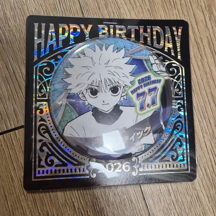 [BUNJANG] Hunter x Hunter Killua Birthday Can Badge (Sealed) / 헌터헌터 키르아 생일 캔뱃지