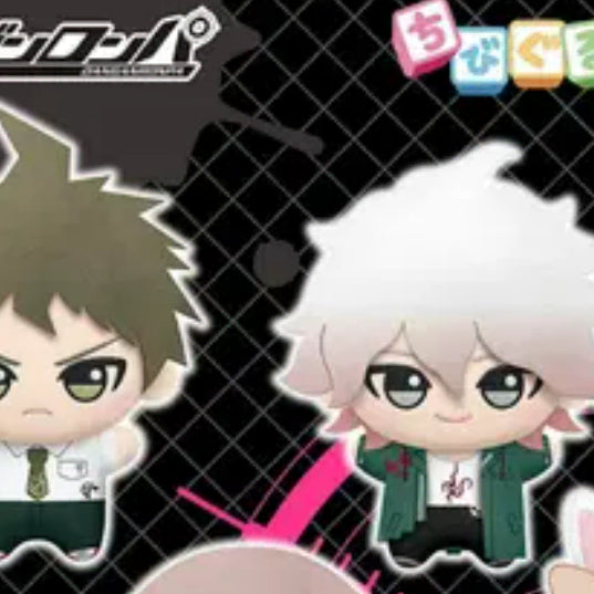 [BUNJANG] Danganronpa Hinata &amp; Komaeda Chibi Plush Bundle / (비현물) 단간론파 히나타 + 코마에다 치비누이 일괄 양도
