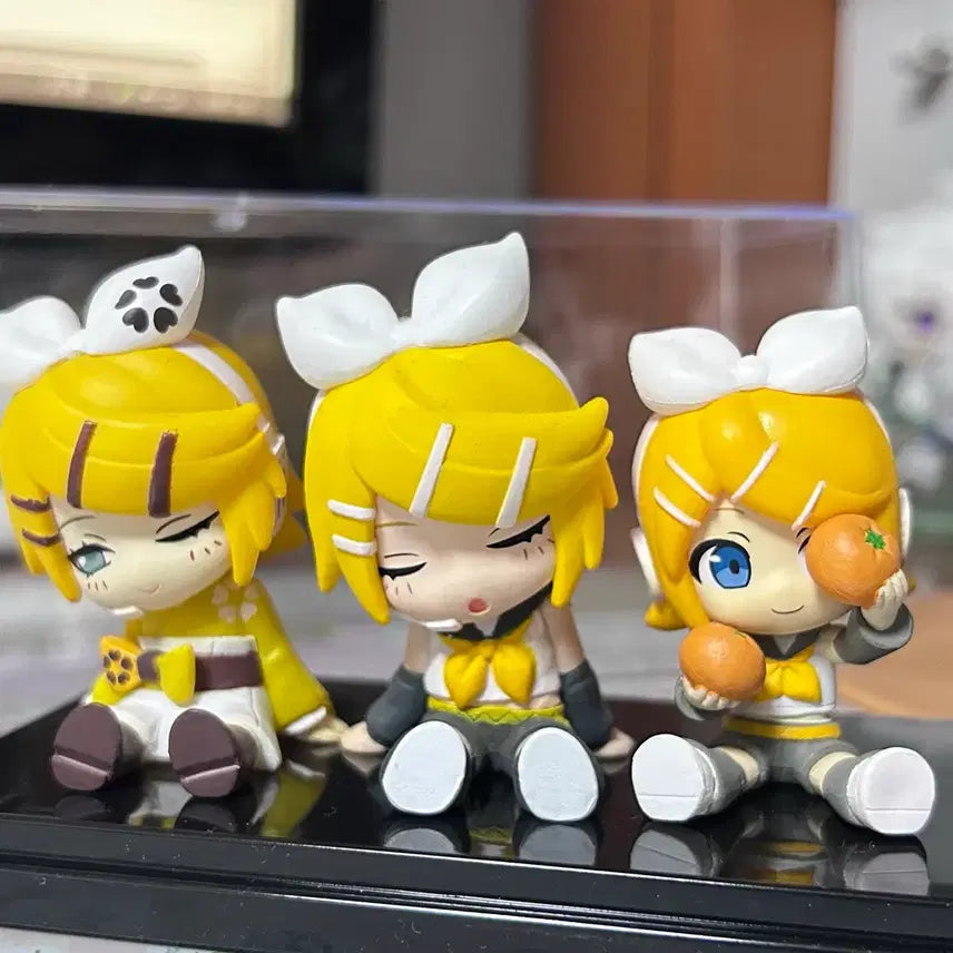 [BUNJANG] Vocaloid Kagamine Rin Shoulder Mount Gacha Figures Bundle Set / 카가미네 린 어깨쿵 가챠 피규어 3개 일괄