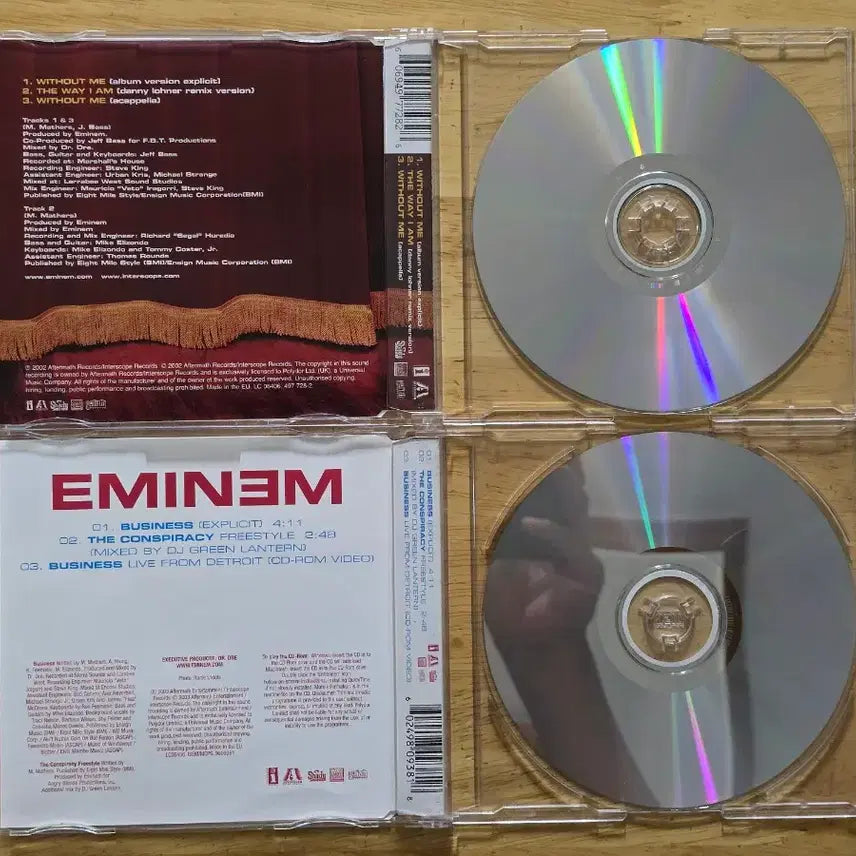 [BUNJANG] Eminem "Without Me" &amp; "Business" Single CDs / CD 음반 EMINEM 에미넴 싱글 2장