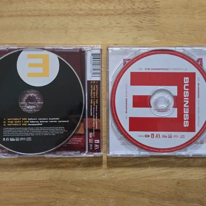 [BUNJANG] Eminem "Without Me" &amp; "Business" Single CDs / CD 음반 EMINEM 에미넴 싱글 2장