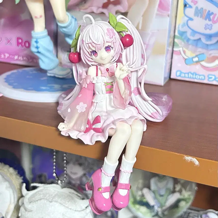 [BUNJANG] Vocaloid Hatsune Miku Sakura Miku Noodle Stopper Figure 2025 / 박스O) 사쿠라 미쿠 누들스토퍼 피규어 2025