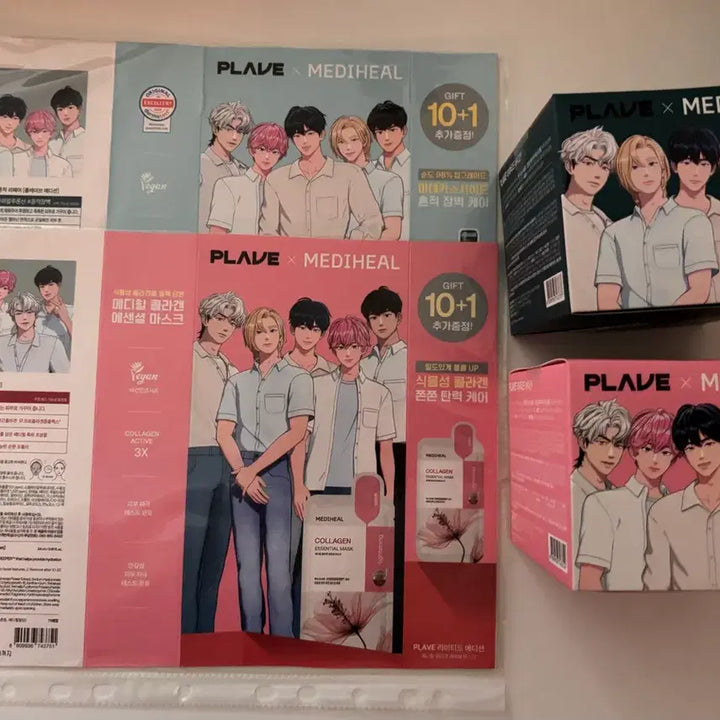 [BUNJANG] Playve x Mediheal Limited Edition Pads (2 Types) / 플레이브 메디힐 리미티드 에디션 패드 2종(마데카소사이드, 콜라겐)