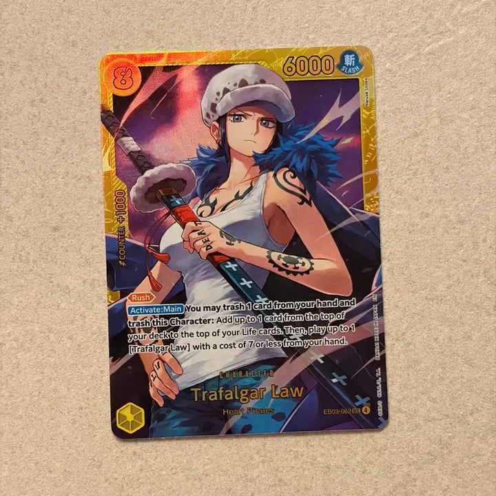 [BUNJANG] One Piece Card Trafalgar Law SEC [EB03-062] North American Edition / - (직뽑_북미판) 원피스카드 트라팔가로우 시크 SEC [EB03-062]