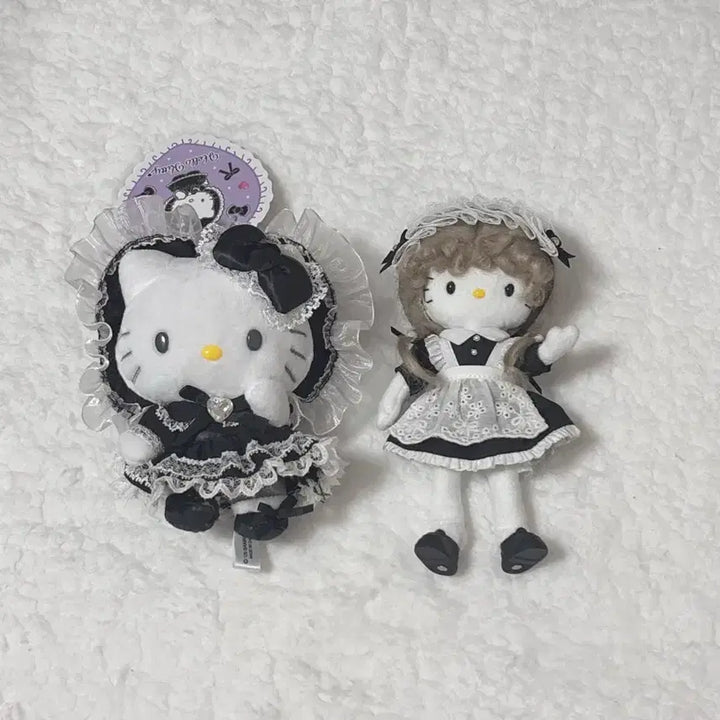 [BUNJANG] Sanrio Hello Kitty Maid Mascot &amp; Dreamy Dreamy Drop Key Charm / 메이드 마스코트 헬로키티 &amp; 드업키