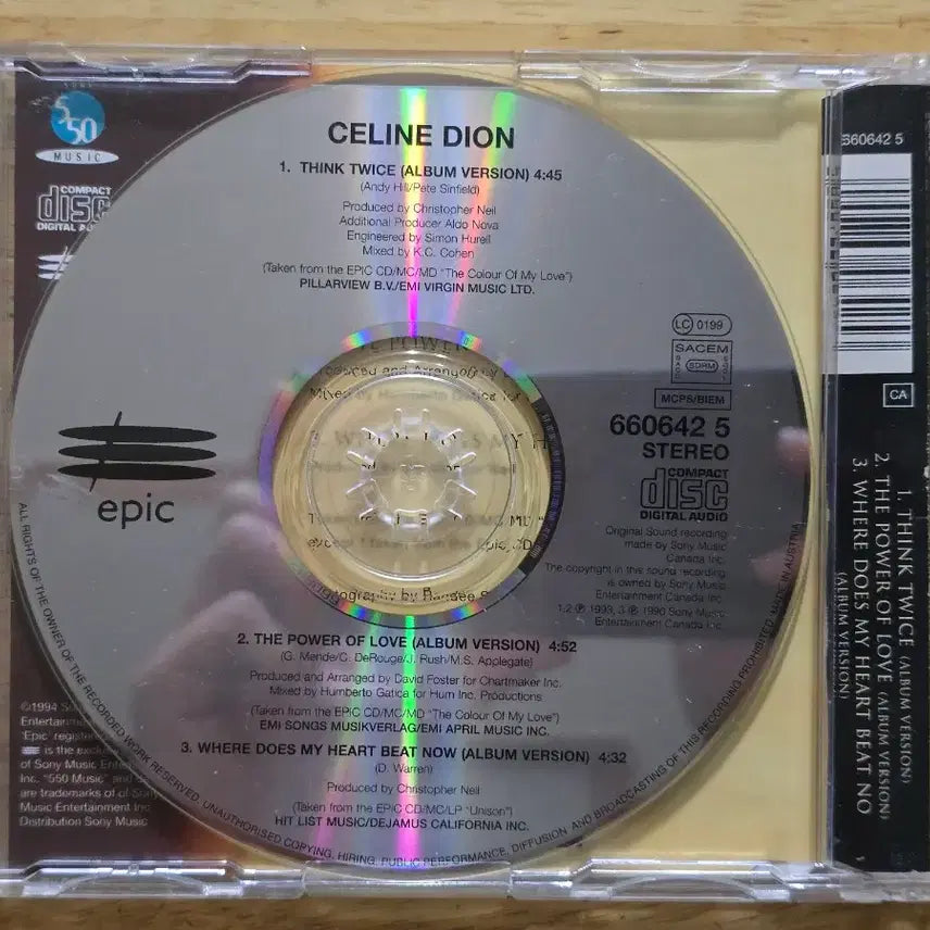 [BUNJANG] Celine Dion Think Twice CD Single / CD 음반 Celine Dion 셀린 디온- Think Twice