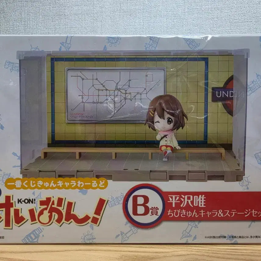 [BUNJANG] K-On! Yui Hirasawa Figure &amp; Stage Set Ichiban Kuji B Prize 2012 / 케이온 2012년 제일복권B 유이 피규어 스테이지 세트