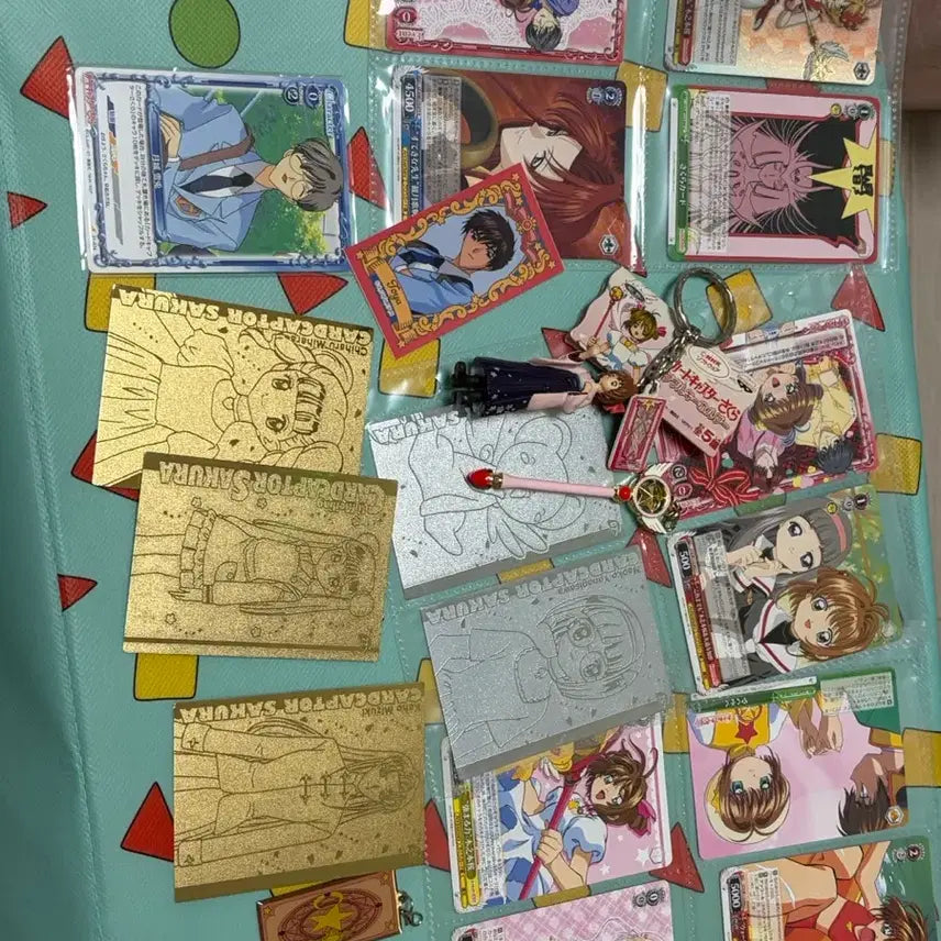 [BUNJANG] Cardcaptor Sakura Goods Card Set Mini Figure Keyring / 카드캡터 사쿠라 굿즈 카드 세트 미니피규어 키링