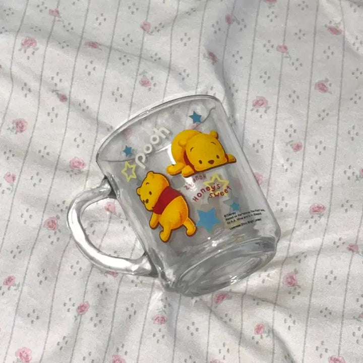 [BUNJANG] Classic Disney Winnie the Pooh Glass Cup / 고전 디즈니 곰돌이 푸 유리컵