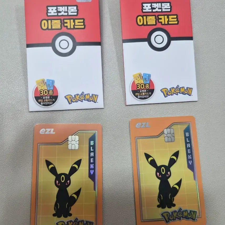 [BUNJANG] Pokemon Umbreon Izil Transit Card / 포켓몬 블래키 이즐 교통카드