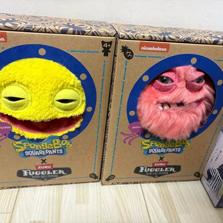 [BUNJANG] Fuggler SpongeBob Patrick Star Figure Set / 퍼글러 스폰지밥 뚱이 피규어 2종세트 콜라보