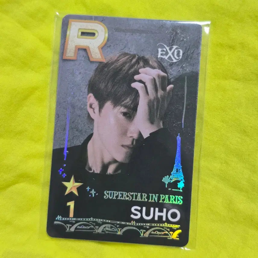 [BUNJANG] EXO SUHO Junmyeon Superstar SM in Paris Photocard / 엑소 수호 준면 슈스엠 파리 포카