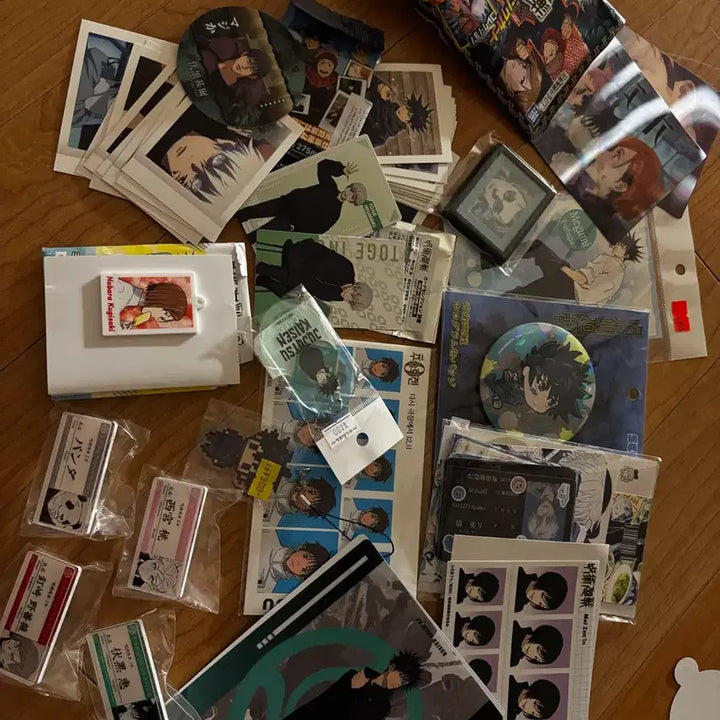 [BUNJANG] Jujutsu Kaisen Megumi Hologram Badge Bundle Set / 주술회전 굿즈 포카 홀로그램 뱃지 메구미 일괄