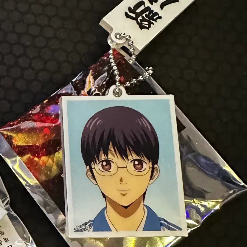 [BUNJANG] Gintama Popup Proof Photo Keychain Shinpachi / 은혼 팝업 증명사진 키링 신파치