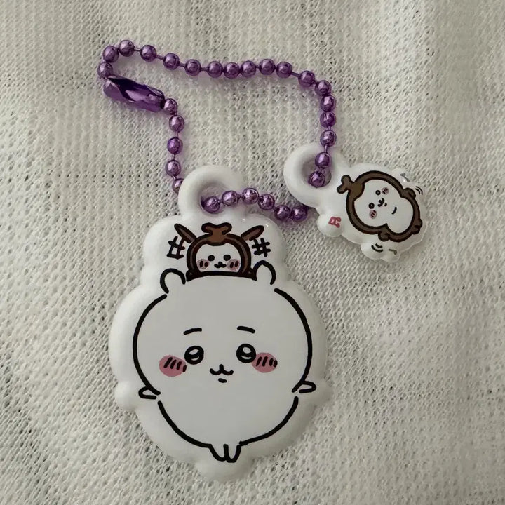 [BUNJANG] Monjaku Bunny Figure + Keyring Set / 먼작귀 피규어 + 키링