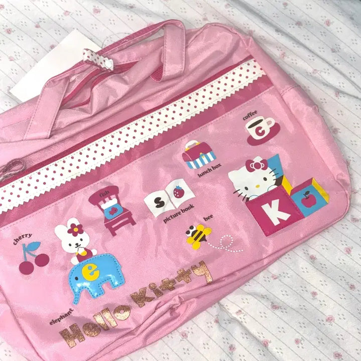 [BUNJANG] Vintage 2007 Hello Kitty Strawberry Milk Bag / 고전 2007 헬로키티 딸기우유 가방
