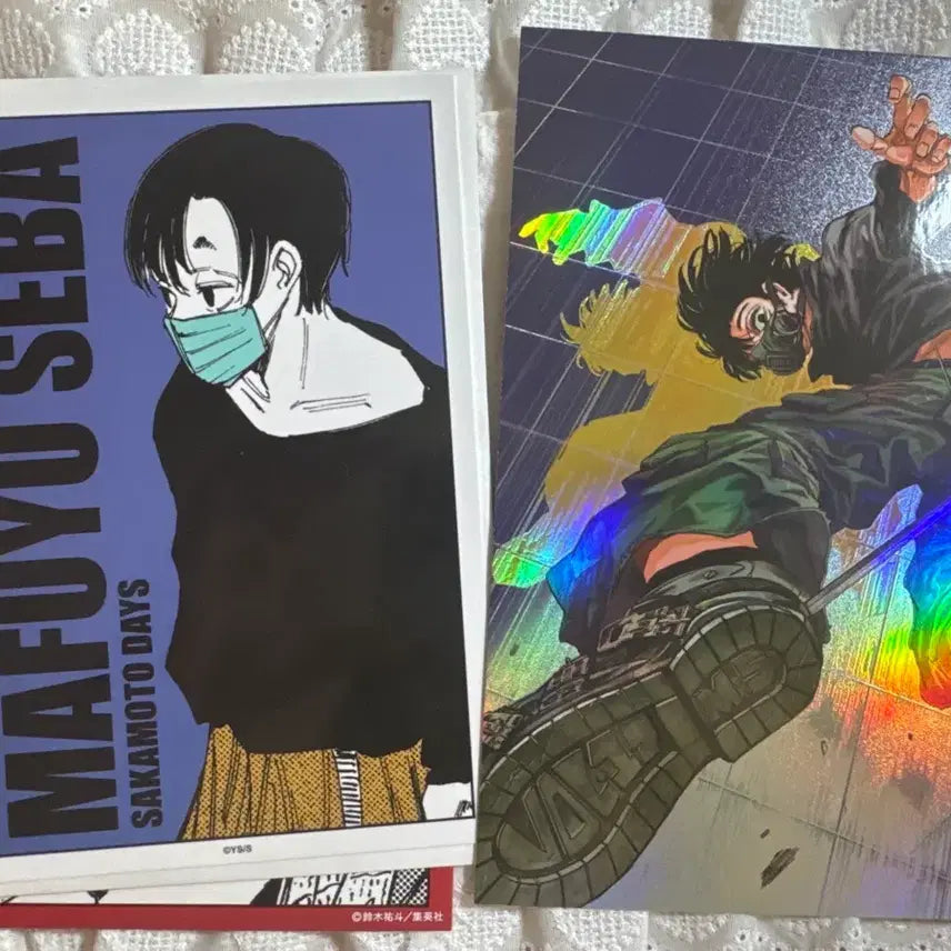 [BUNJANG] Sakamoto Days Mafuyu Seba Jump Shop Bromide &amp; Taiwan Exclusive Postcard Bundle / 사카모토데이즈 마후유 세바 점프샵 브로마이드 대만판 특전
