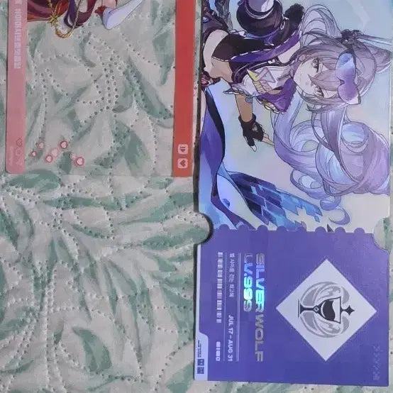 [BUNJANG] Honkai: Star Rail "Road to Revival" Silver Wolf Ticket &amp; Himeko Acrylic Card / 붕괴 스타레일 별 사이를 걷는 회고록 은랑 티켓 + 히메코 아크릴 카드