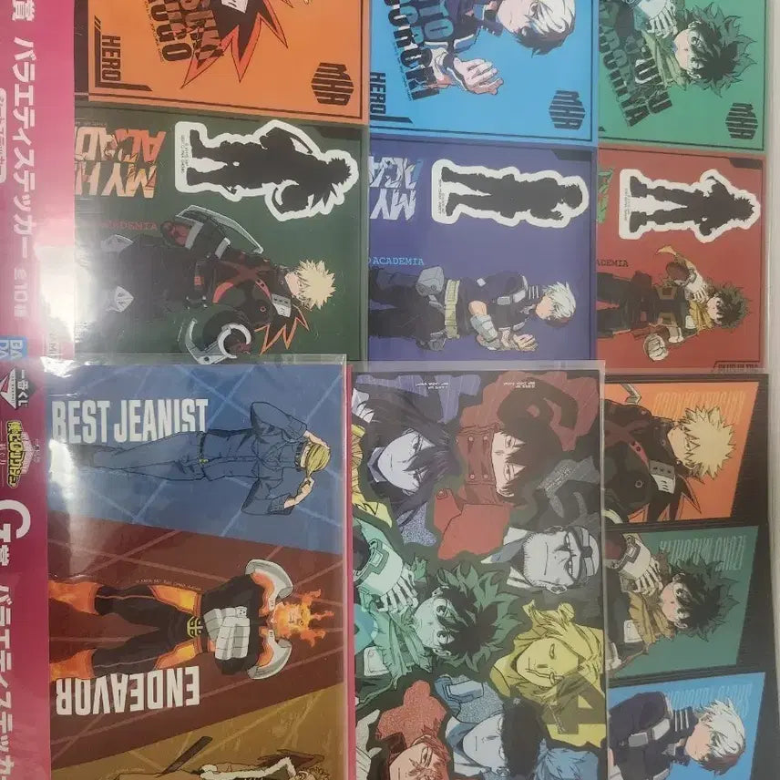 [BUNJANG] My Hero Academia Ichiban Kuji Sticker Set (6 Types) / 나의히어로아카데미아 제일복권 스티커 6종 일괄