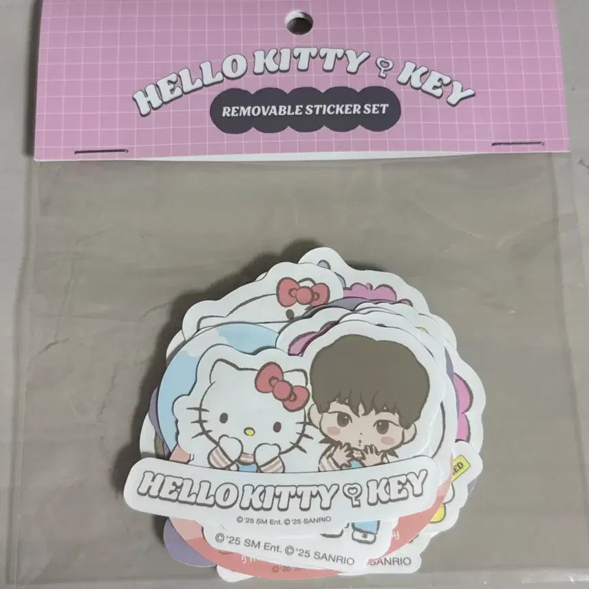 [BUNJANG] SHINee Key x Hello Kitty Collaboration Removable Sticker Set / 샤이니 키 헬로티키 팝업 리무버블 스티커 세트