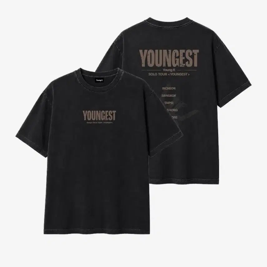 [BUNJANG] DAY6 Young K YOUNGEST Concert T-Shirt Black / 영케이 YOUNGEST 콘서트 티셔츠 블랙