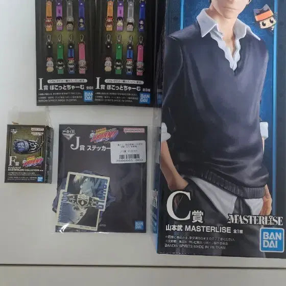 [BUNJANG] Katekyo Hitman Reborn! Lottery Unsealed C Prize Figure &amp; F Prize Vongola Ring Set / (미개봉)가히리 쿠지   야마모토 타케시 c상,f상( 비)및 하위상 일괄 판매합니다