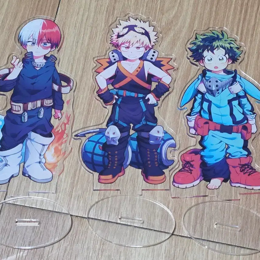 [BUNJANG] My Hero Academia Shinso Todoroki Midoriya "Traffic Light Trio" Acrylic Stand / (비공식 굿즈) 히로아카 신호등조 어린이화 아크릴 스탠드