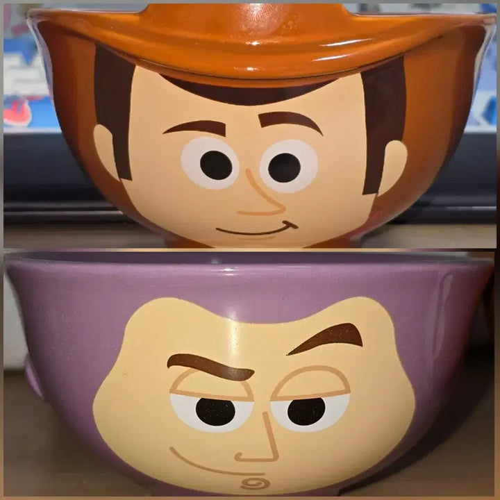 [BUNJANG] Disney Pixar 30th Anniversary Limited Edition Toy Story Woody &amp; Buzz Bowl Set / (한정/정품/새상품) 픽사 30주년 한정판 토이스토리 우디&amp;버즈 보울