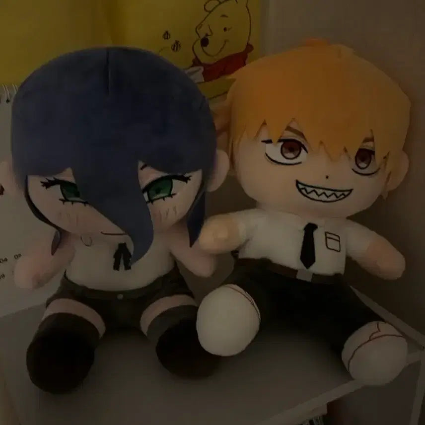 [BUNJANG] Chainsaw Man Denji &amp; Reze Bundle Set Plush Dolls / 일괄) 체인소맨 덴지 레제