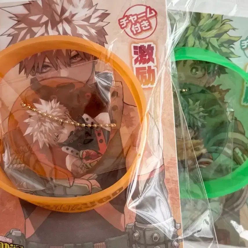 [BUNJANG] My Hero Academia (MHA) Izuku Midoriya &amp; Katsuki Bakugo Original Art Acrylic Keychain Bundle Set (Sealed) / 미개봉,일괄) 점프샵 한정 나히아 미도리야 바쿠고 원화 아크릴 키링 밴드