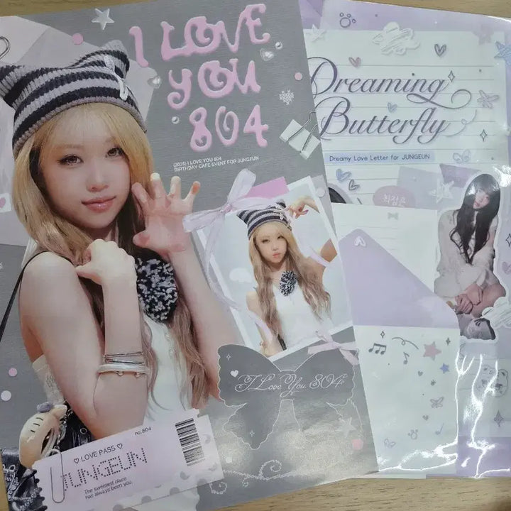 [BUNJANG] Izna Choi Jeong Eun Birthday Cafe Exclusive Photocard, Badge, and Cup Set / 이즈나 izna 최정은 생카 2곳 특전 전부+선착순 배지 포함