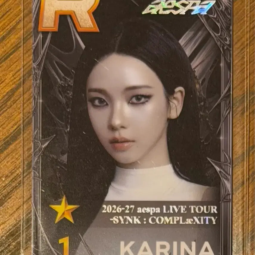 [BUNJANG] Aespa Karina 2026-27 Aespa Concert -SYNK : COMPLaeXITY Superstar SM Photocard / 에스파 카리나 2026-27 에스파 콘서트 -SYNK : COMPLaeXITY 슈스엠 구매인증포카 양도