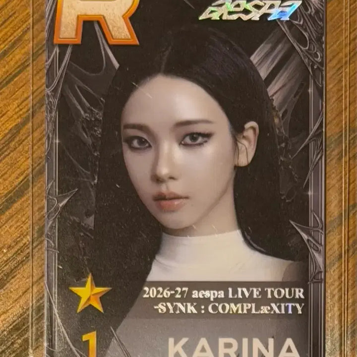[BUNJANG] Aespa Karina 2026-27 Aespa Concert -SYNK : COMPLaeXITY Superstar SM Photocard / 에스파 카리나 2026-27 에스파 콘서트 -SYNK : COMPLaeXITY 슈스엠 구매인증포카 양도