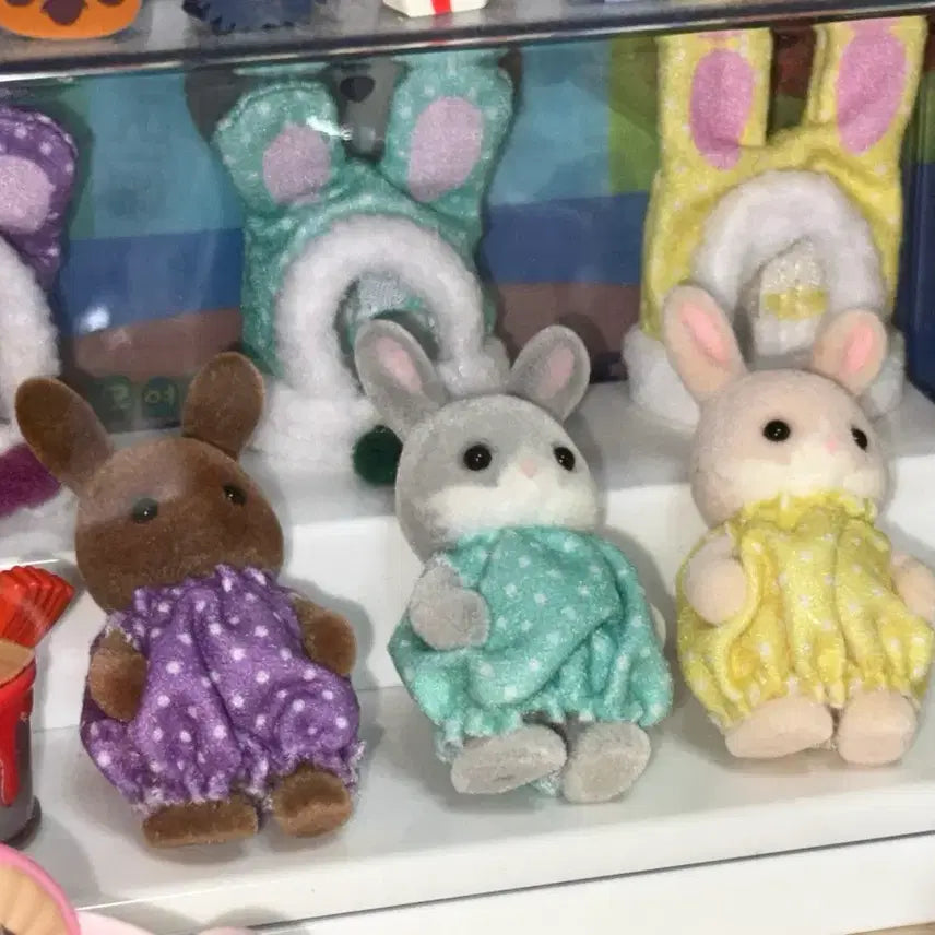 [BUNJANG] Sylvanian Families 40th Anniversary Kuji Blind Box Set - Rabbit (Yellow, Mint, Purple) / 실바니안 40주년 쿠지 블라인드 토끼 노랑 민트 보라 컬러풀