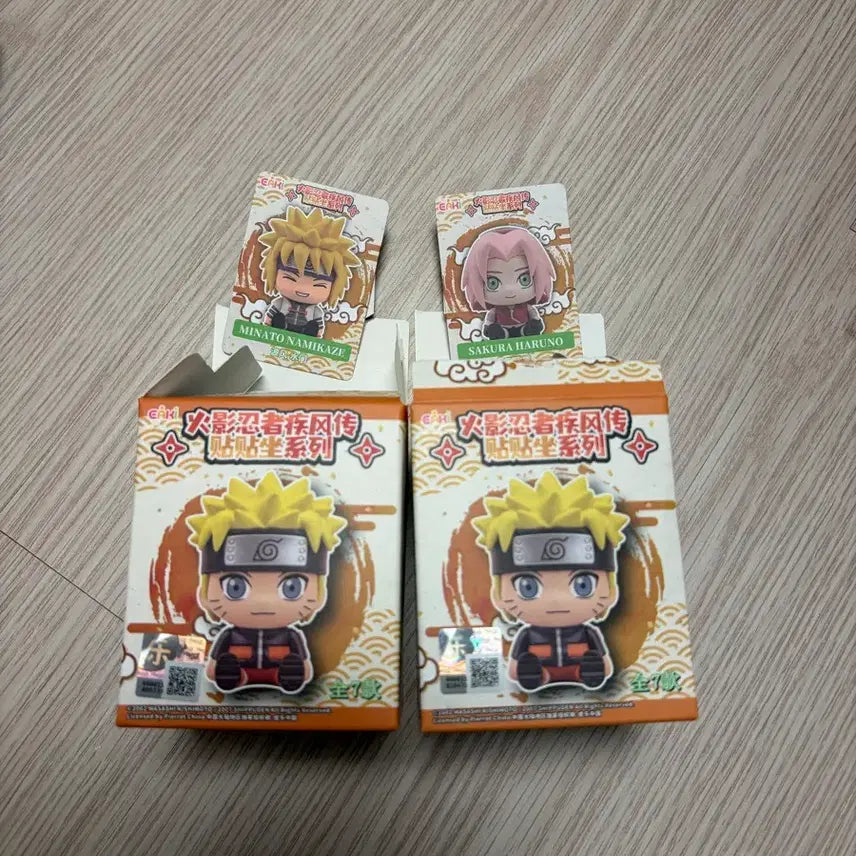 [BUNJANG] Naruto EAKI Seated Mini Figure Minato Sakura / 나루토 EAKI 앉은 미니 피규어 미나토 사쿠라