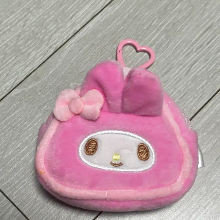 [BUNJANG] My Melody Onigiri Pouch Coin Purse with Keychain / 마이멜로디 삼각김밥 파우치 동전지갑 키링