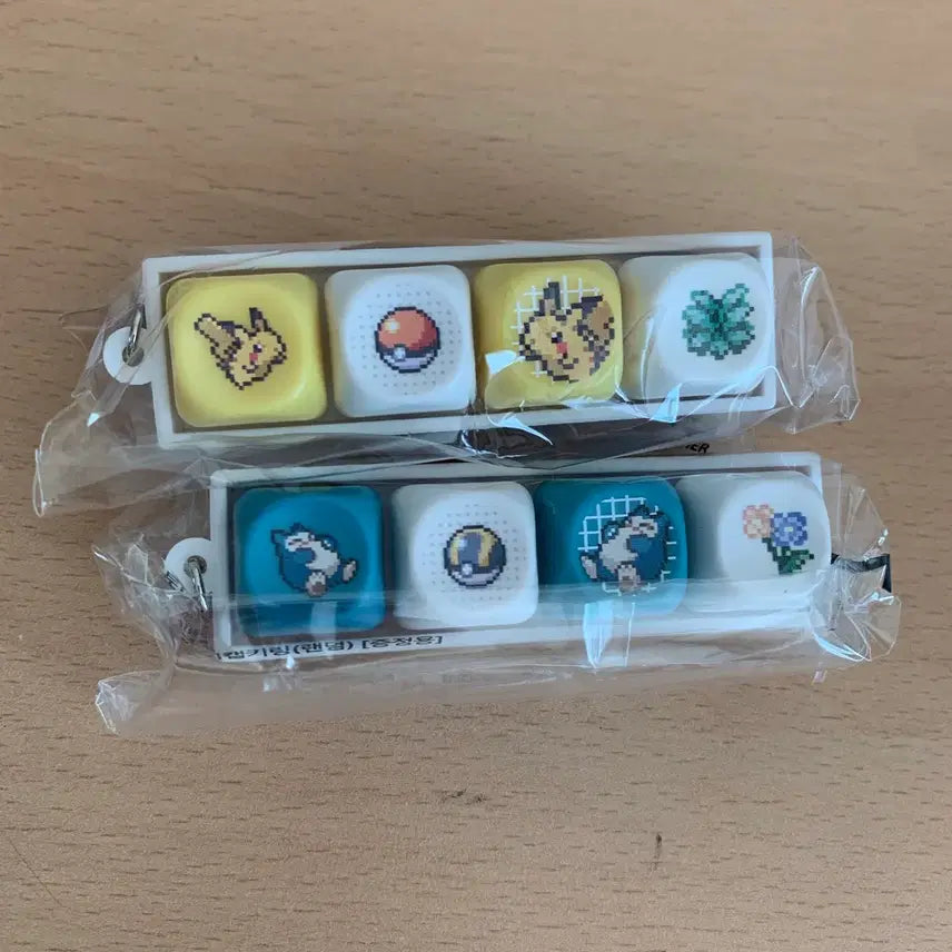 [BUNJANG] Tonymoly Pokemon Keycap Keychain Pikachu Snorlax Bundle Set / 토니모리 포켓몬 키캡 키링 피카츄 잠만보 일괄