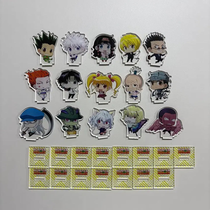 [BUNJANG] Hunter x Hunter Gon, Killua, Kurapika, Hisoka, Chrollo, Alluka, Kalluto Acrylic Stand Set / 헌터헌터 곤 키르아 크라피카 히소카 클로로 아르카 카이토 아크릴 스탠드 가챠