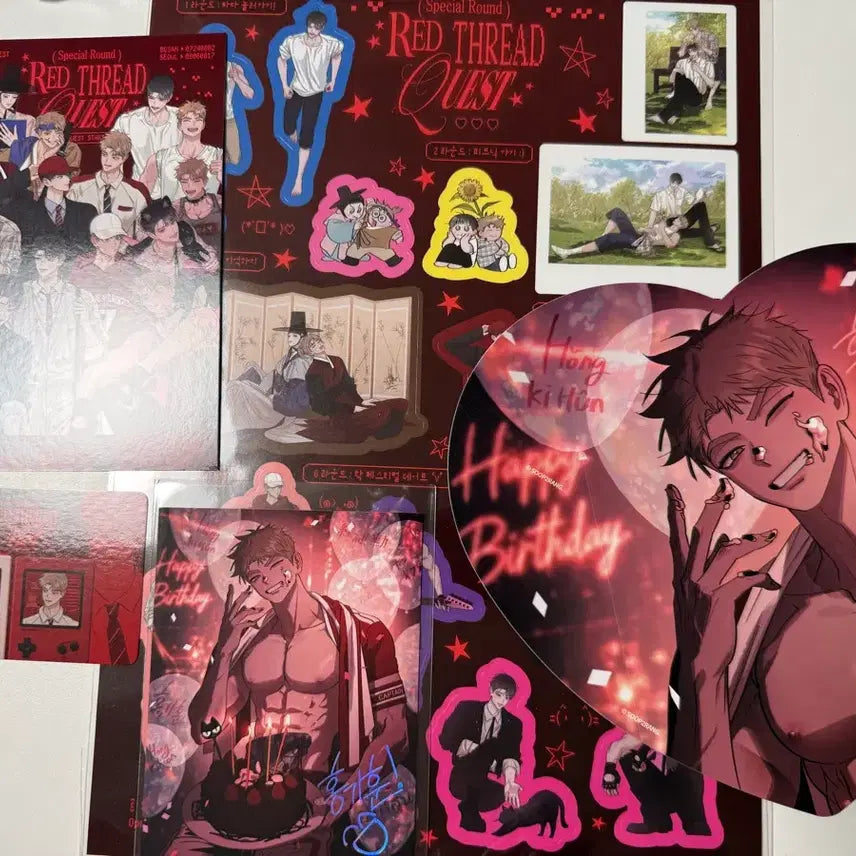[BUNJANG] Bomtoon Hongsil Quest Popup Lee Yeon Hong Gi-hoon Special Entrance Benefit Fan / 봄툰 홍실퀘스트 팝업 이연 홍기훈 10특 5특 입장특전 나눔부채