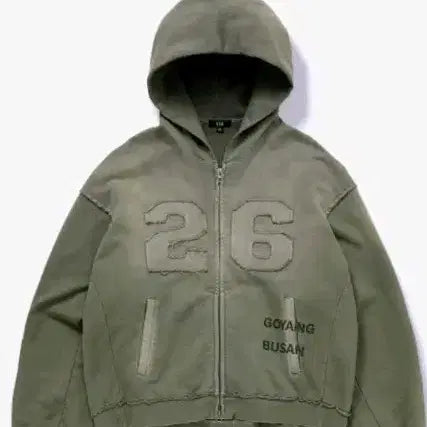 [BUNJANG] BTS Arirang Hoodie Zip-Up Khaki L New / [BTS] 현물 방탄 아리랑 후드 Korea hoodie 코리아 후드 집업 26 GOYANG BUSAN 카키 L 새상품