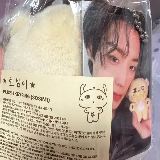 [BUNJANG] Park Jihoon So-sim-i Doll (Photocard Included) - Sealed / 미개봉 박지훈 소심이 (포카포함) 양도합니다