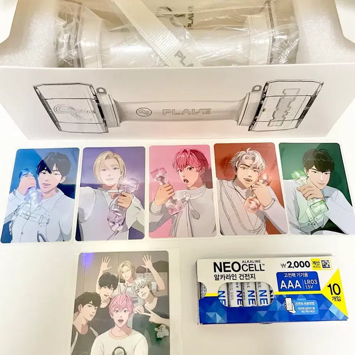[BUNJANG] PLAVE Support Rod Full Box Bundle Set with Support Rod Bag Big Photocard and Batteries / 플레이브 응원봉 아뵹 풀박스 + 응원봉 가방 빅포카 + 건전지
