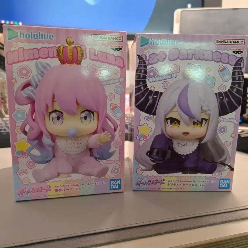 [BUNJANG] Hololive Himehina Luna &amp; Laplace Darkness 2-Set Figure (Sealed) / 미개봉]홀로베이비 히메노 루나, 라플라스 다크니스 2종세트