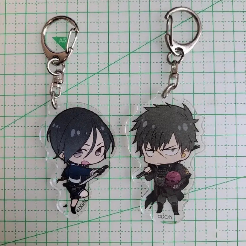 [BUNJANG] Touken Ranbu Yagen Toshiro &amp; Todanuki Masakuni Acrylic Keychain / 도검난무 야겐 토시로, 도다누키 마사쿠니