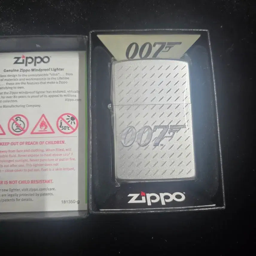 [BUNJANG] Zippo 205 Bond BT 007 Silver Lighter / zippo 205 BOND BT 007 실버