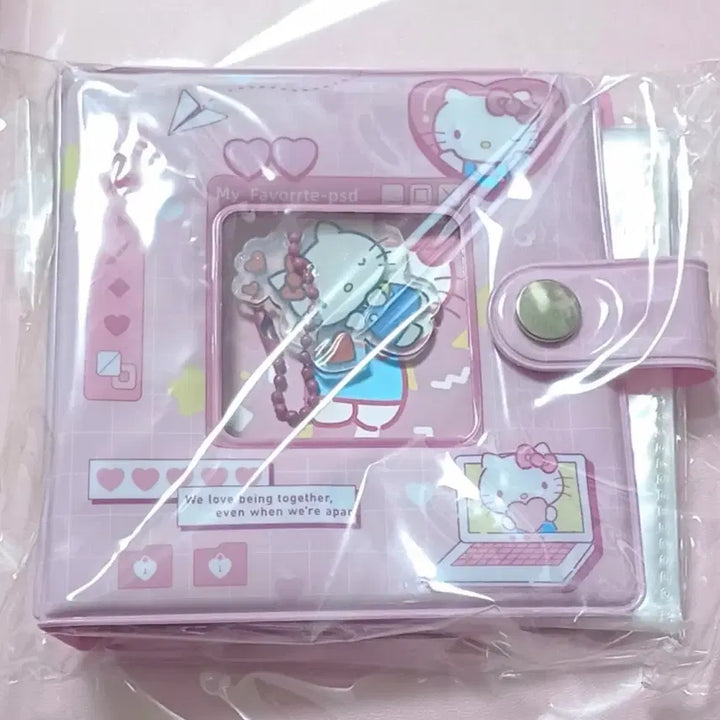 [BUNJANG] Hello Kitty Collect Book Inner Sleeves &amp; Keychain Set / 헬로키티 콜렉트북 속지 키링